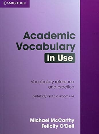 Academic Vocabulary in Use Edition with Answers cover