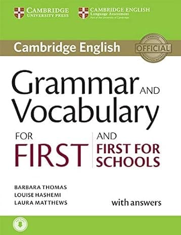 Grammar and Vocabulary for First and First for Schools Book with Answers and Audio cover