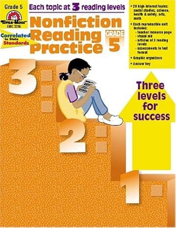 Nonfiction Reading Practice, Grade 5 cover