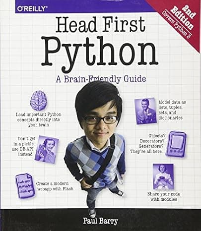 Head First Python: A Brain-Friendly Guide 2nd Edition cover
