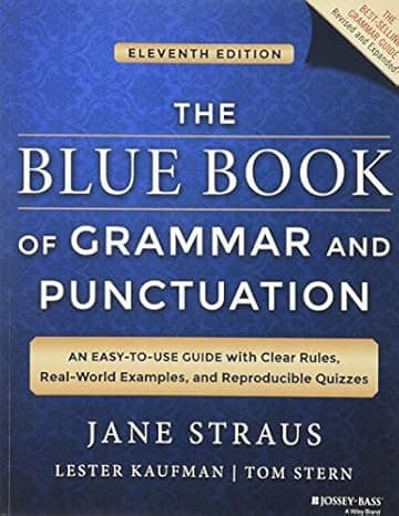 The Blue Book of Grammar and Punctuation: An Easy-to-Use Guide with Clear Rules, Real-World Examples, and Reproducible Quizzes cover