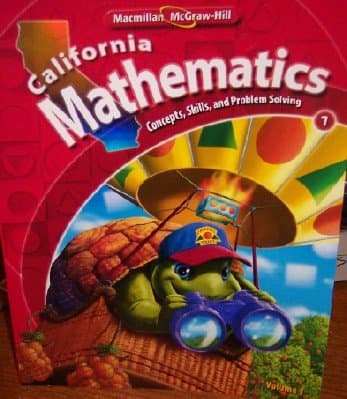California Mathematics Grade 1 (Volume 1) Paperback – January 1, 2009 cover