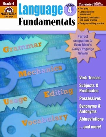 Language Fundamentals (Grammar - Vocabulary), Grade 4 cover