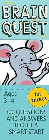 Brain Quest for Threes Q&A Cards: 300 Questions and Answers to Get a Smart Start cover