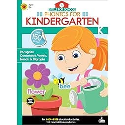 Skills for School: Phonics for Kindergarten Workbook