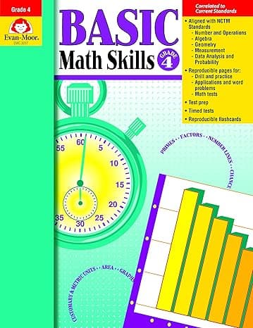 Basic Math Skills, Grade 4 cover