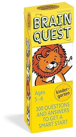 Brain Quest Kindergarten Q&A Cards, Revised 4th Edition: 300 Questions and Answers to Get a Smart Start cover