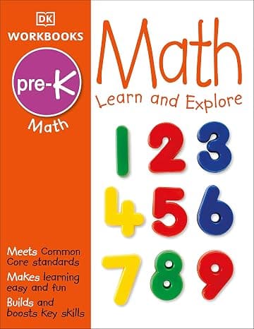 DK Workbooks: Math, Pre-K: Learn and Explore cover