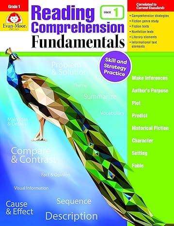 Evan-Moor Reading Comprehension Fundamentals, Grade 1 Teacher's Edition - Supplemental Teaching Resource for Reading cover