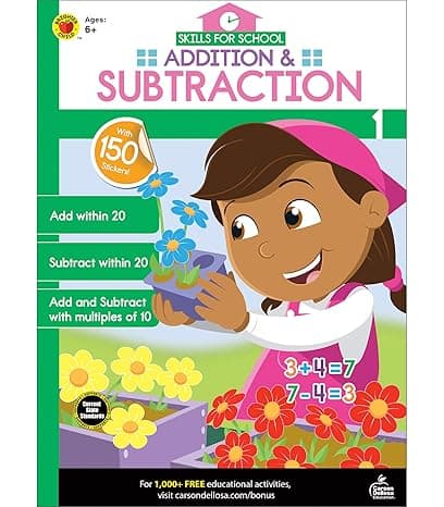 Skills for School: Addition and Subtraction Workbook-First Grade cover