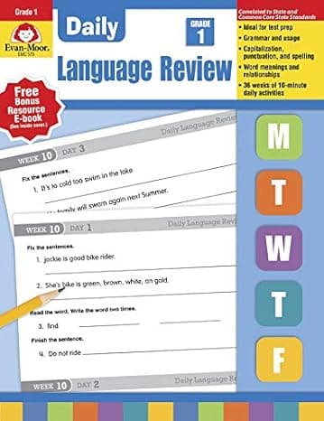 Daily Language Review, Grade 1 cover
