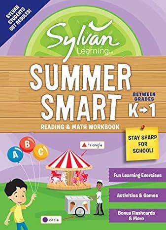 Sylvan Summer Smart Workbook: Between Grades K & 1 (Sylvan Summer Smart Workbooks) cover