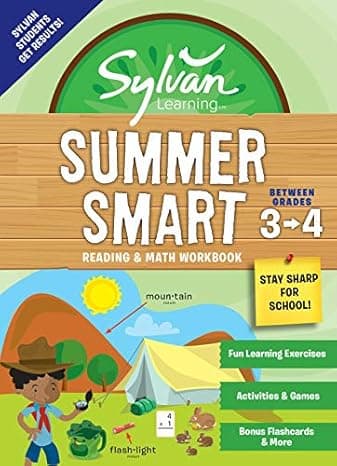 Sylvan Summer Smart Workbook: Between Grades 3 & 4 (Sylvan Summer Smart Workbooks) cover