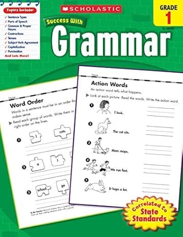 Scholastic Success With Grammar, Grade 1 cover