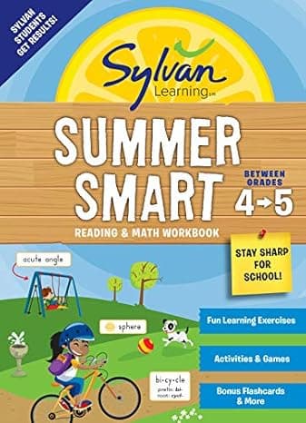 Sylvan Summer Smart Workbook: Between Grades 4 & 5 (Sylvan Summer Smart Workbooks) cover