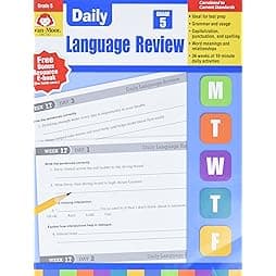 Daily Language Review, Grade 5 Common Core Edition