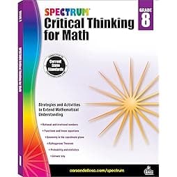 Spectrum Critical Thinking 8th Grade Math Workbooks