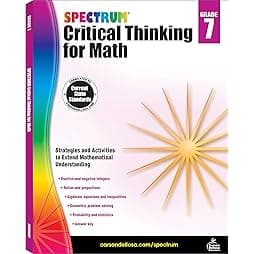Spectrum Critical Thinking 7th Grade Math Workbooks