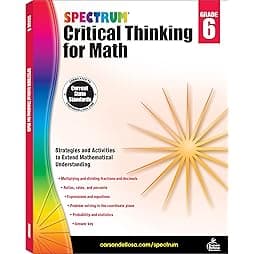 Spectrum 6th Grade Critical Thinking Math Workbooks