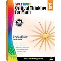 Spectrum Critical Thinking 5th Grade Math Workbooks