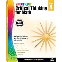 Spectrum Critical Thinking 4th Grade Math Workbooks