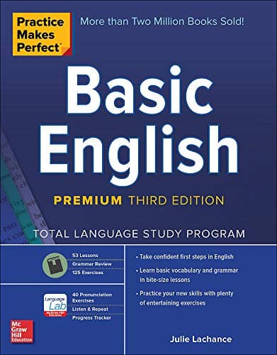 Practice Makes Perfect: Basic English, Premium Third Edition cover