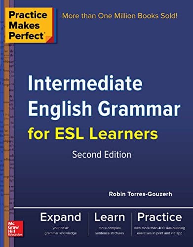 Practice Makes Perfect Intermediate English Grammar for ESL Learners cover
